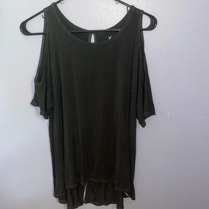 American Eagle Soft and Sexy Cold Shoulder Shirt